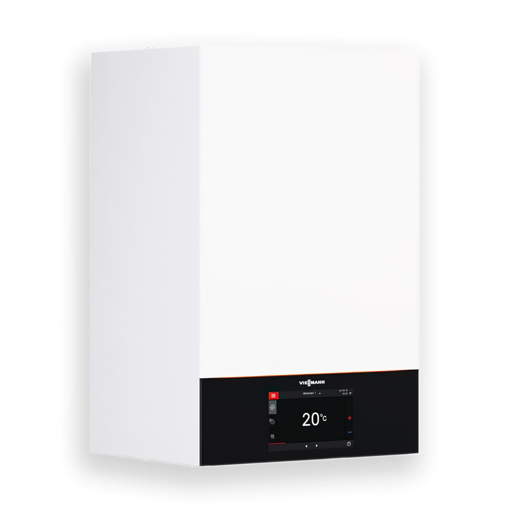 Viessmann Vitodens 111-W dujinis kondensacinis katilas su momentiniu karšto vandens ruošimu, integruota 46 l talpa, 19,0-32,0 kW