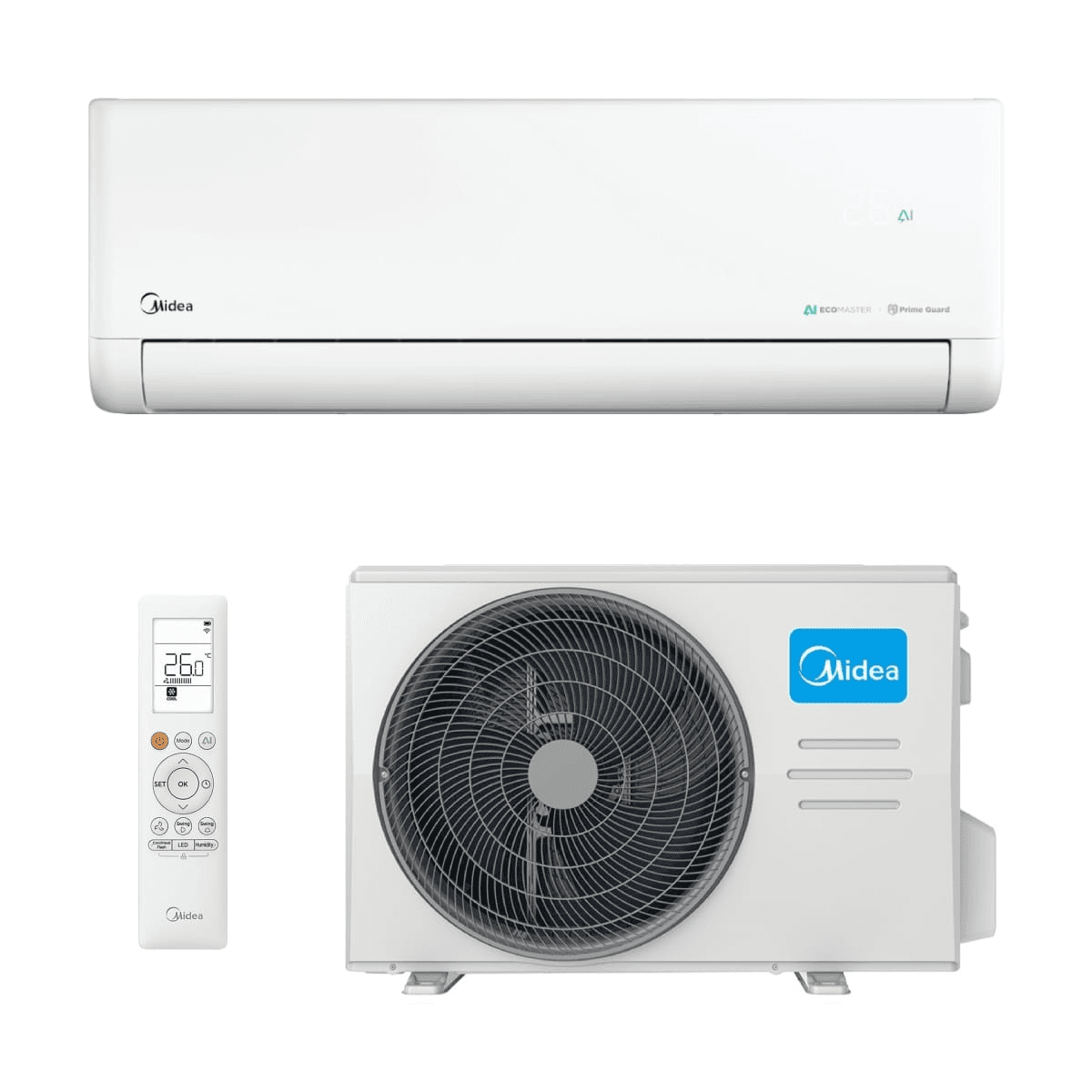 Midea Solunar kondicionierius/šilumos siurblys, Oras/Oras, 2,6/2,9 kW